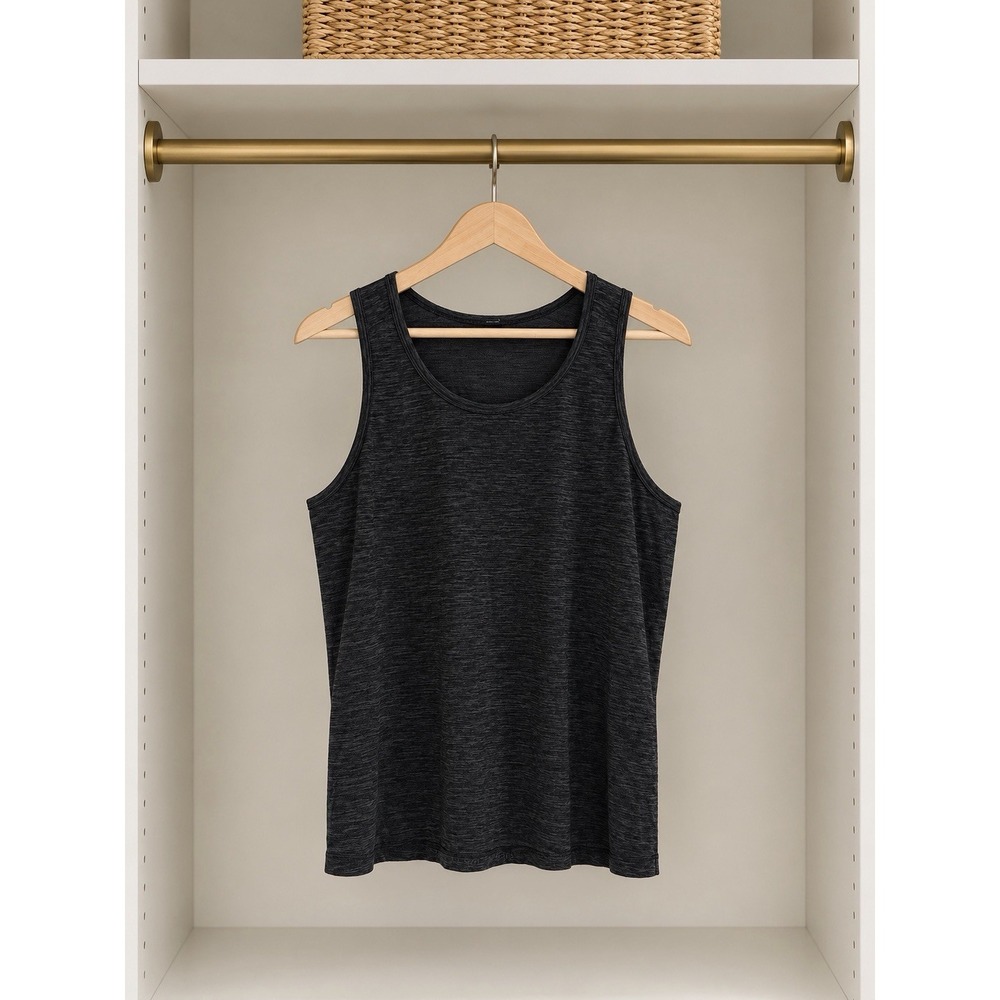 Lululemon Men's Tank Top Large Crew Neck Athletic Stretch Breathable B-15